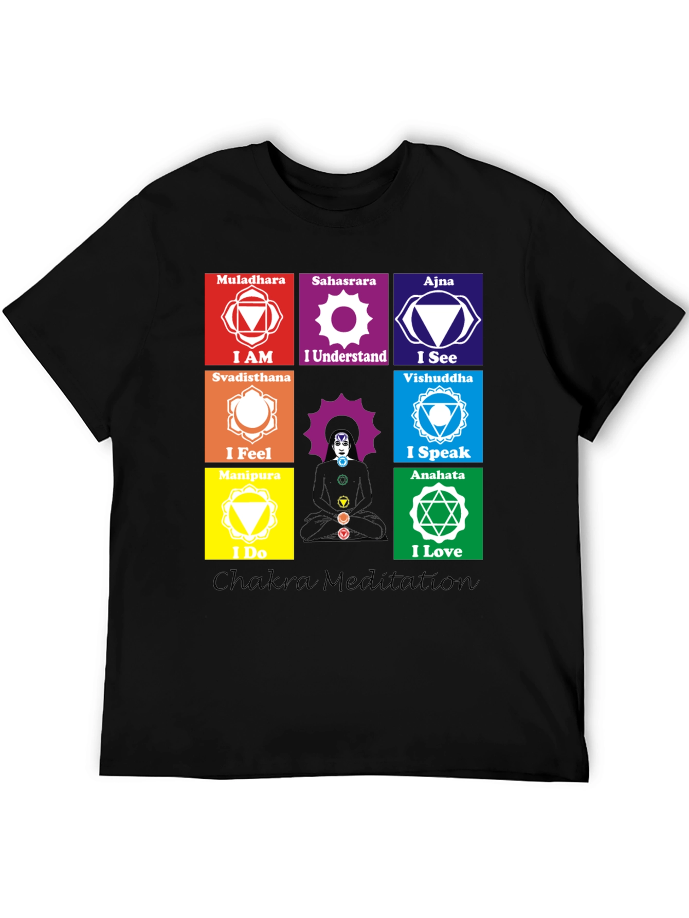 Chakra Meditation T-Shirt Spiritual Design