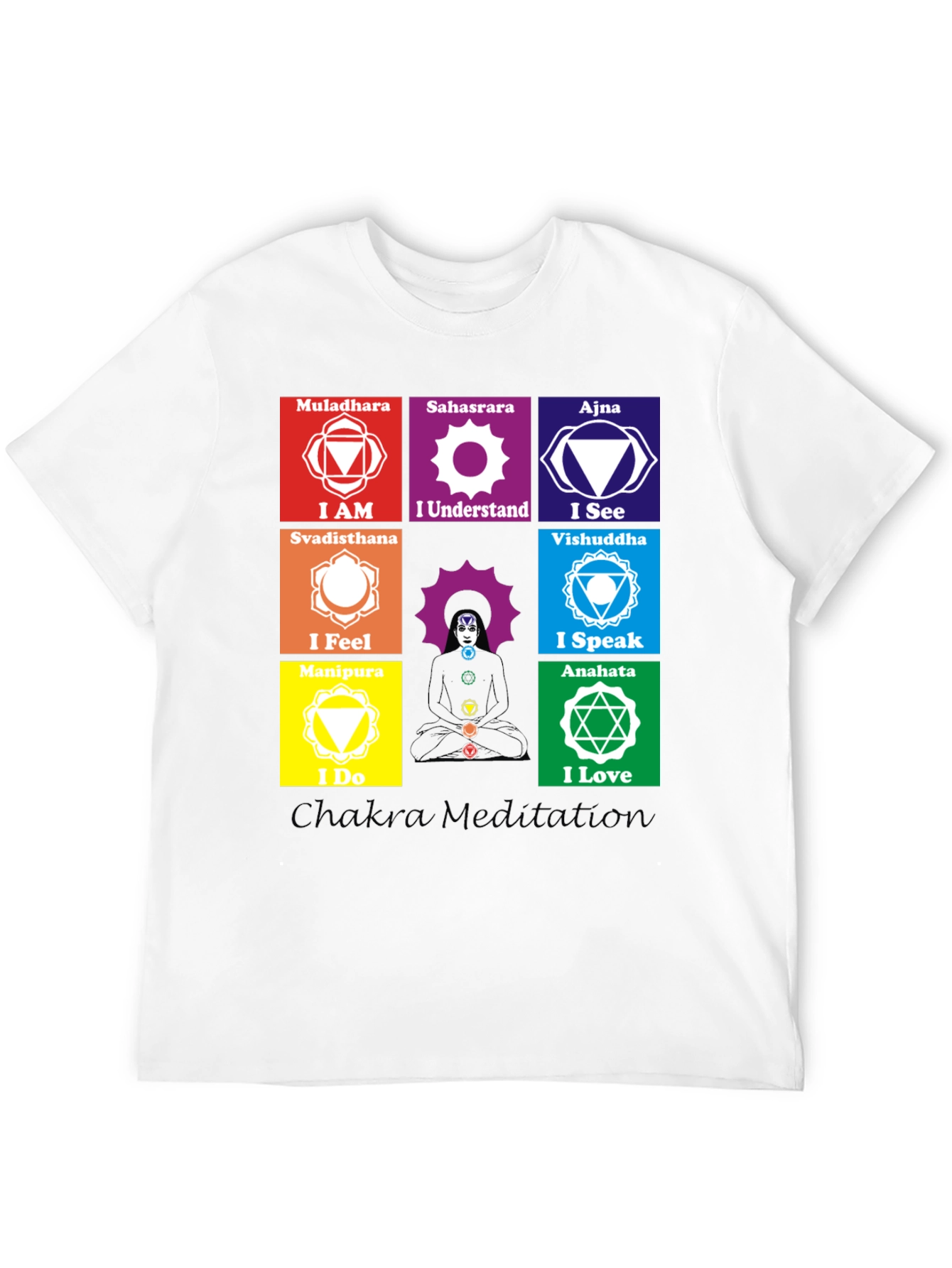 Chakra Meditation T-Shirt Spiritual Design