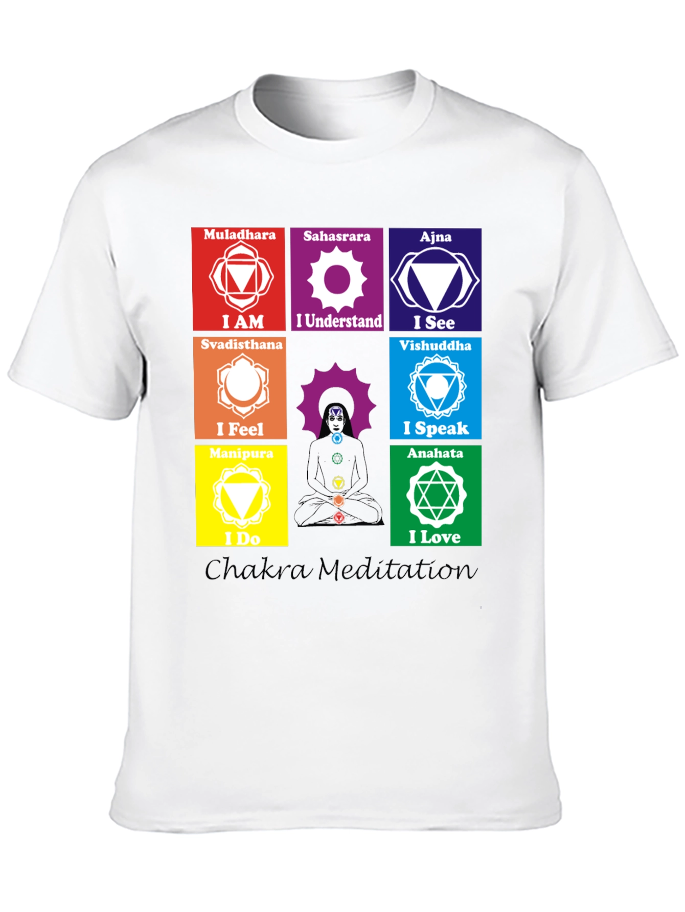 Chakra Meditation T-Shirt Spiritual Design