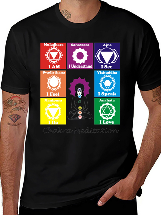 Chakra Meditation T-Shirt Spiritual Design