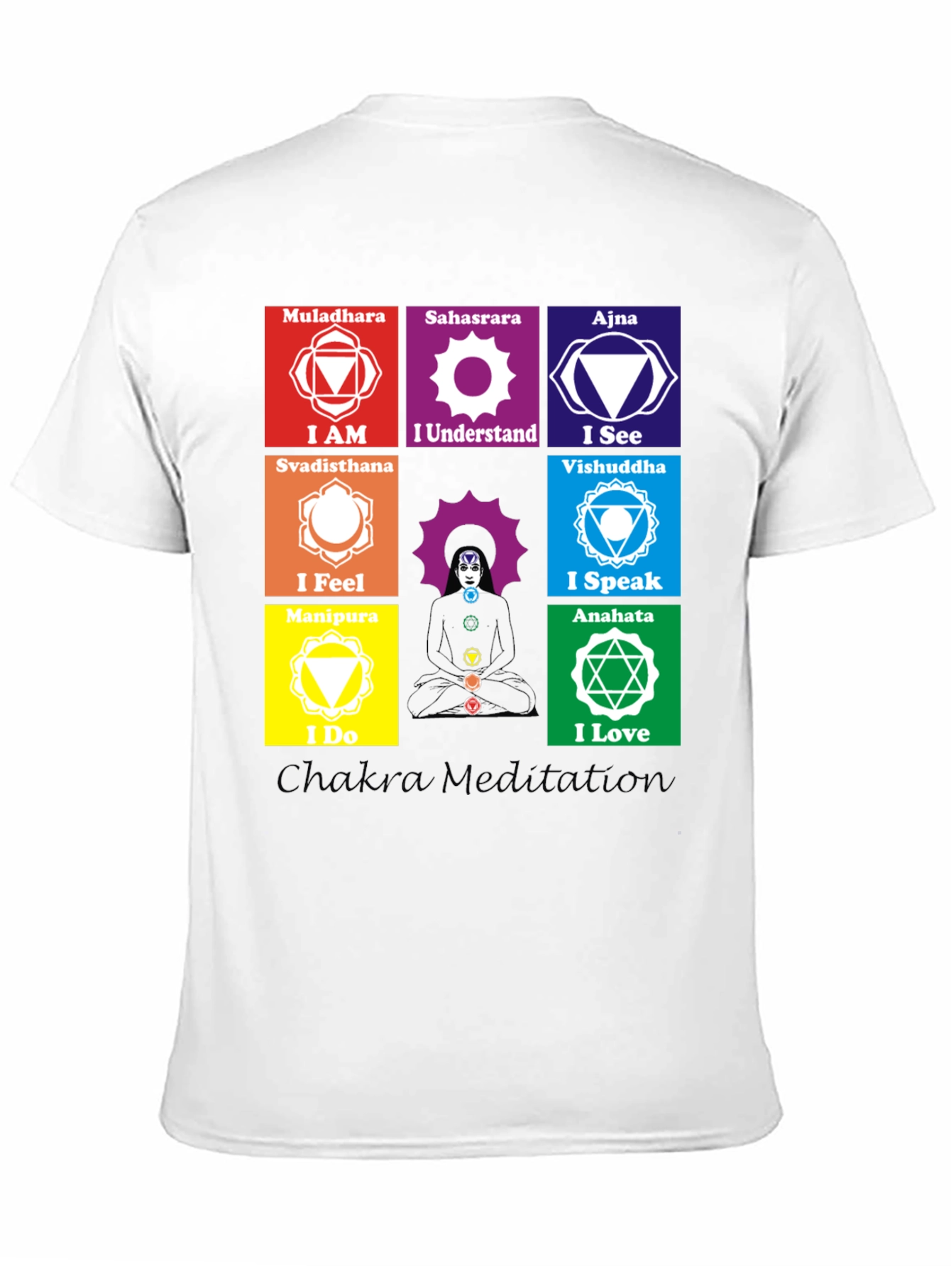 Chakra Meditation T-Shirt Spiritual Design