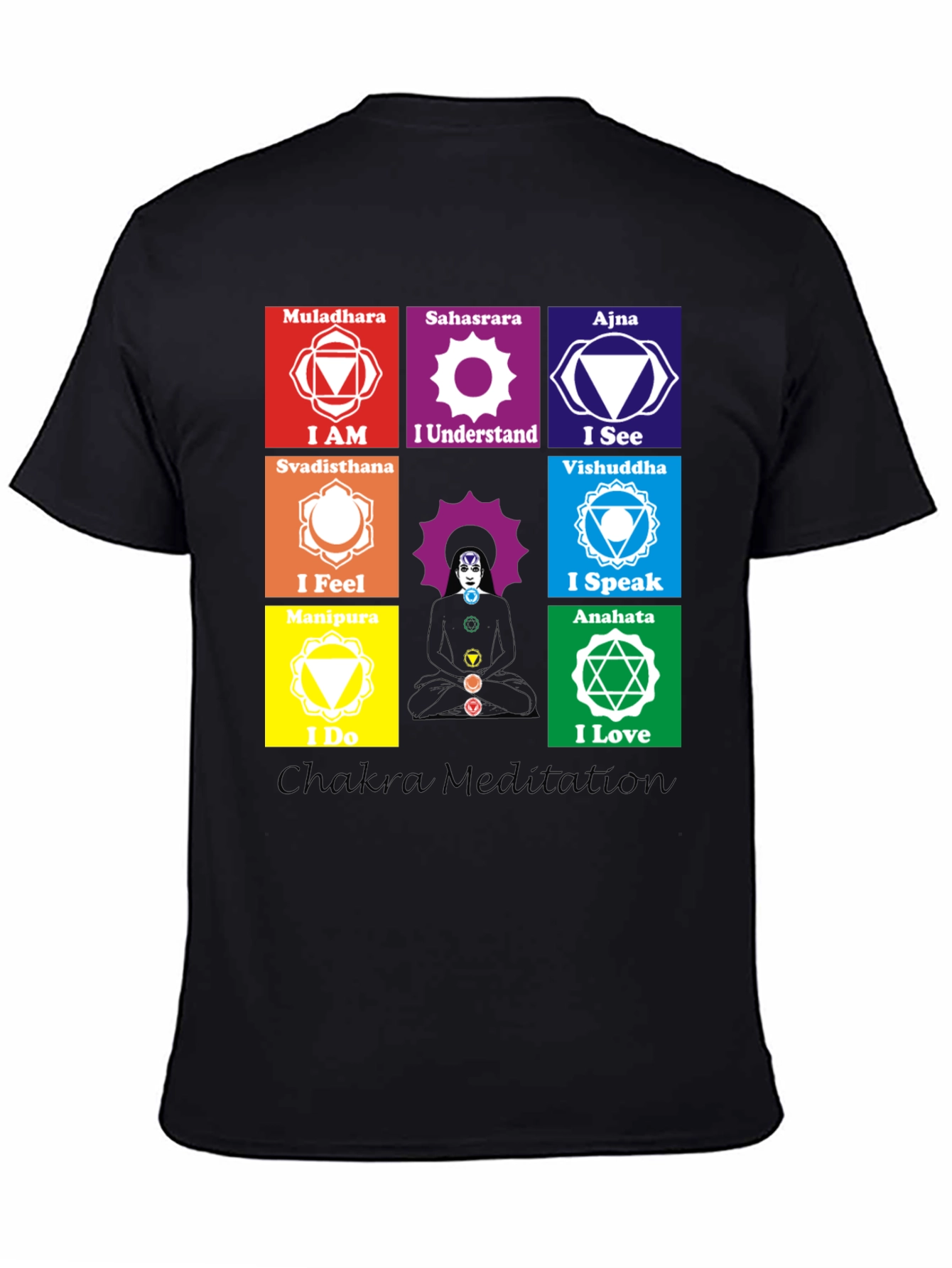 Chakra Meditation T-Shirt Spiritual Design