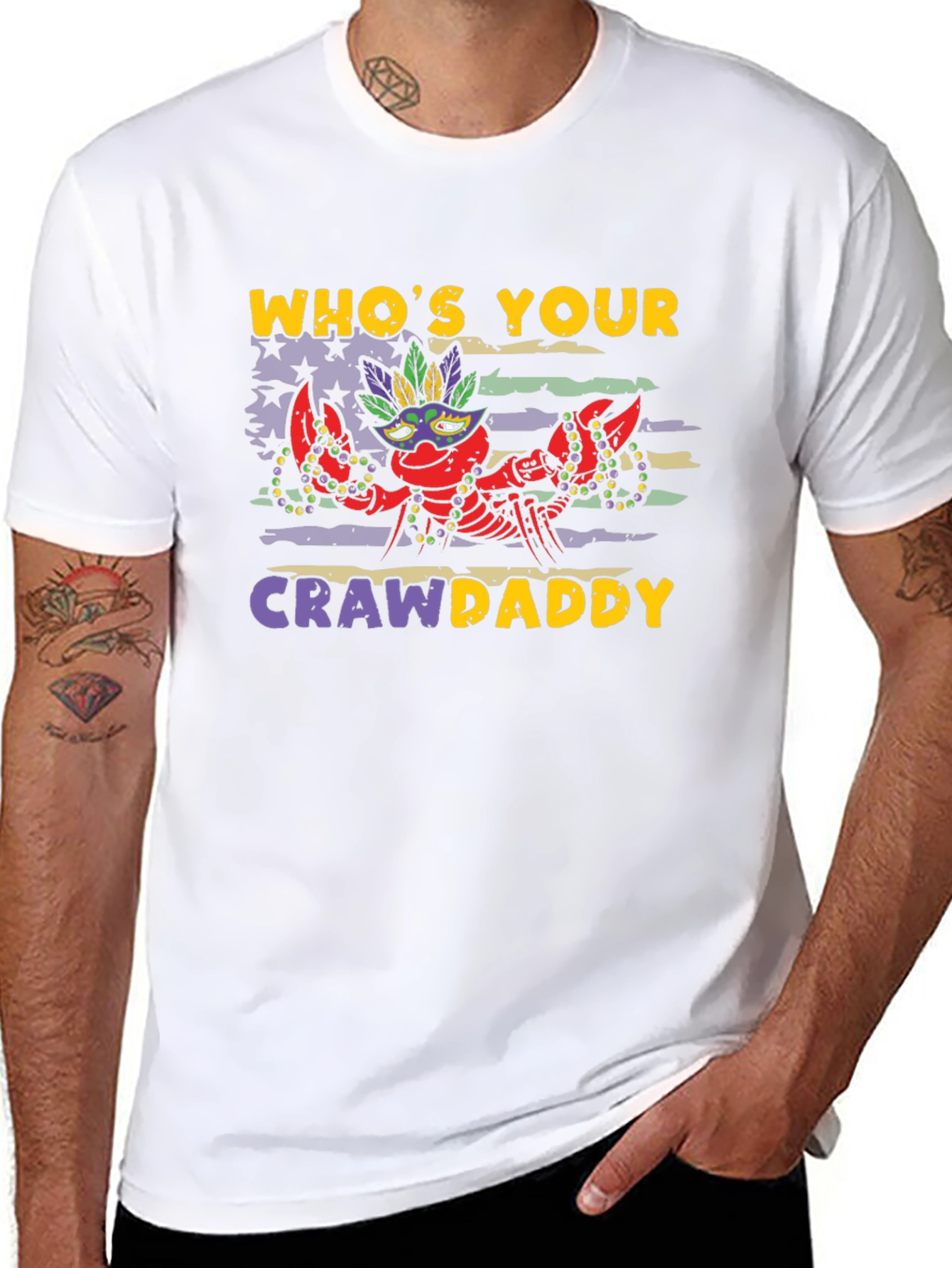 Whos Your Crawdaddy Mardi Gras T-Shirt