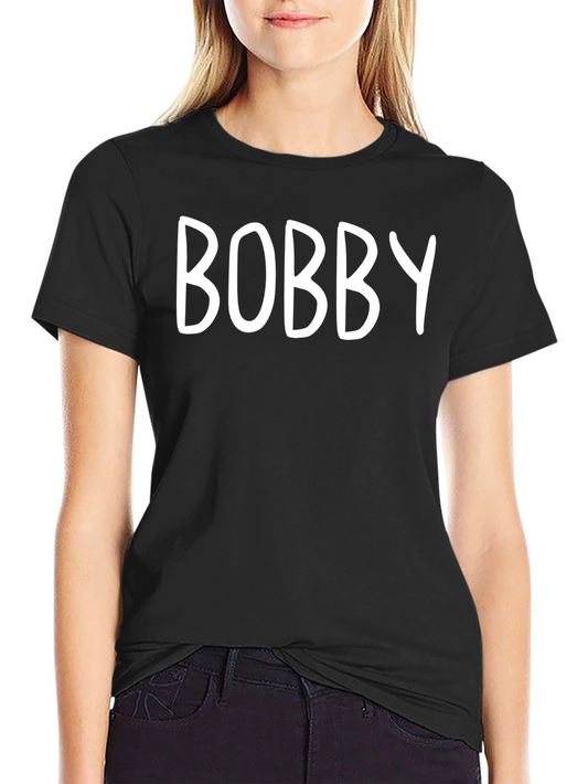 BOBBY - Personalized Black T-Shirt