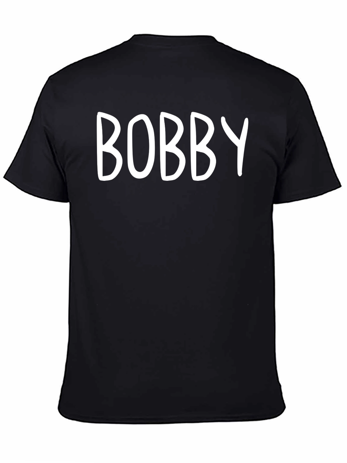 BOBBY - Personalized Black T-Shirt