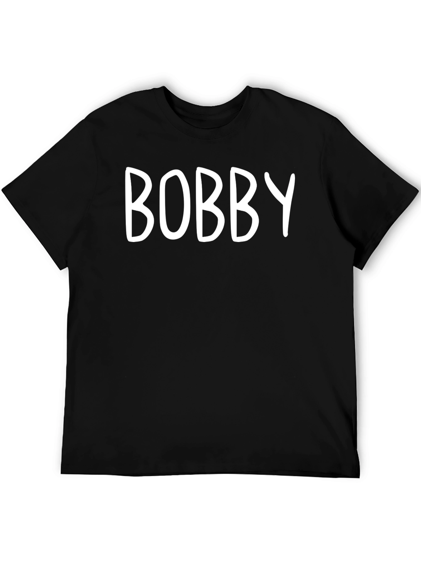 BOBBY - Personalized Black T-Shirt