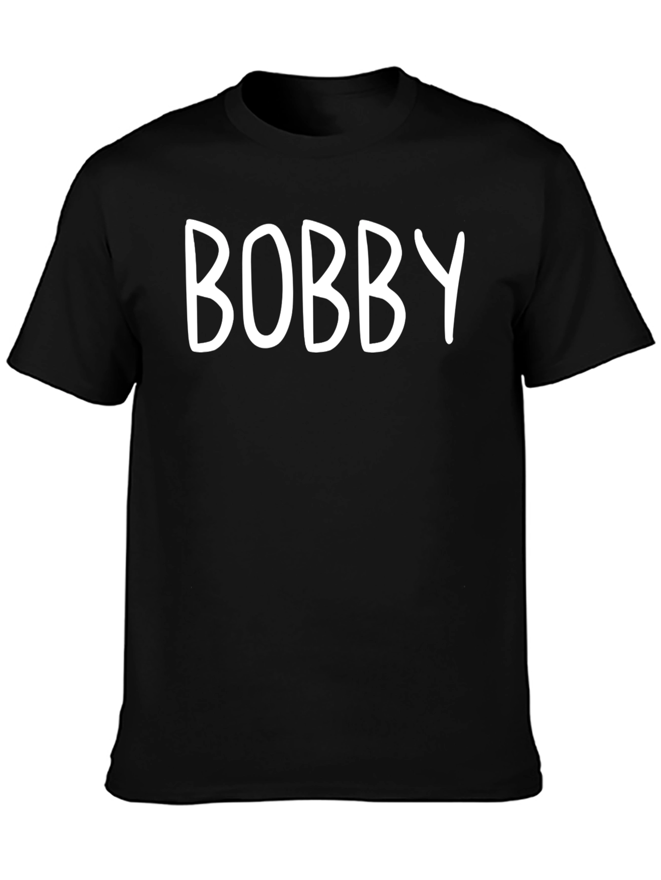 BOBBY - Personalized Black T-Shirt