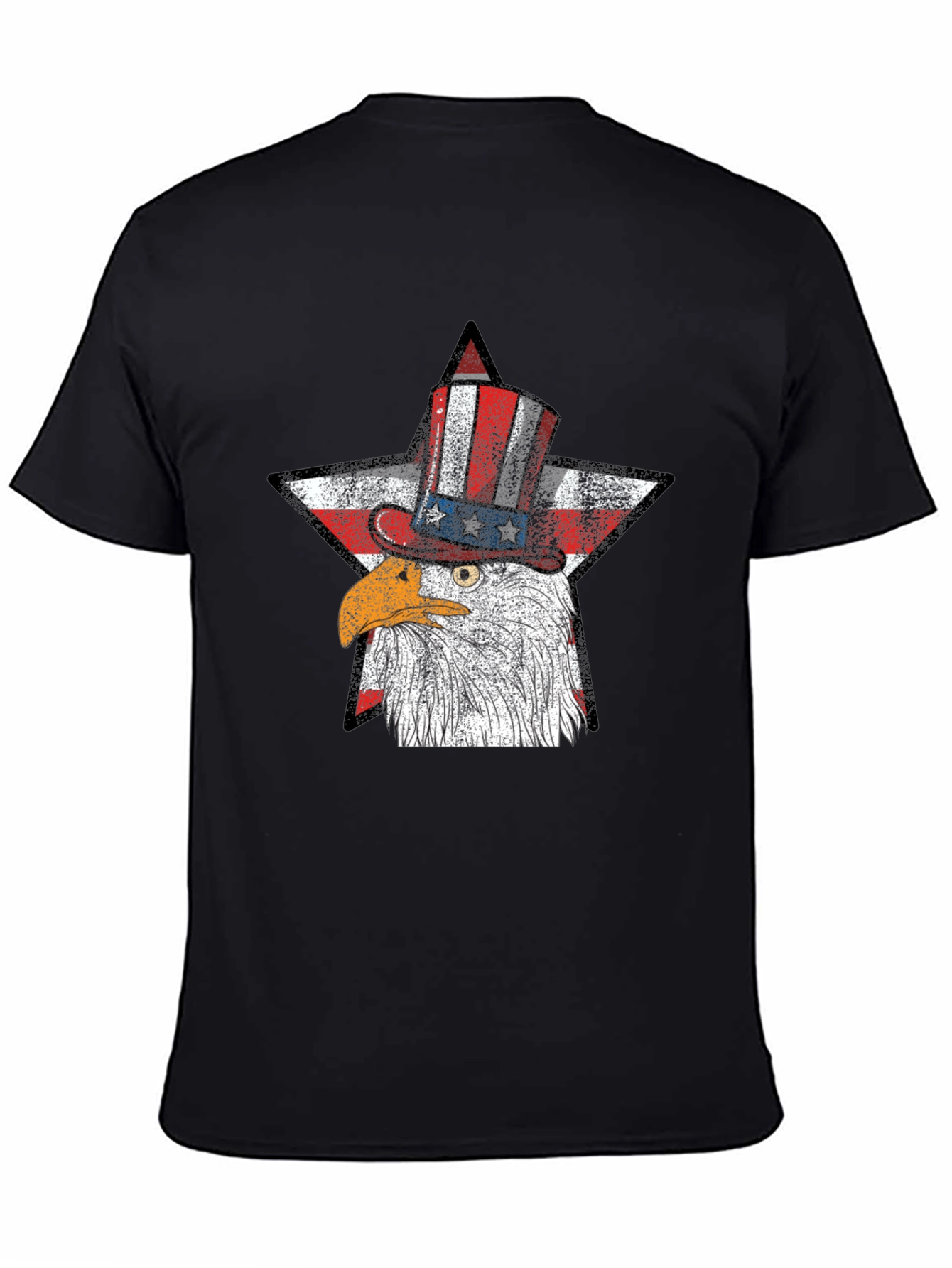 Patriotic Eagle USA Flag Star T-Shirt