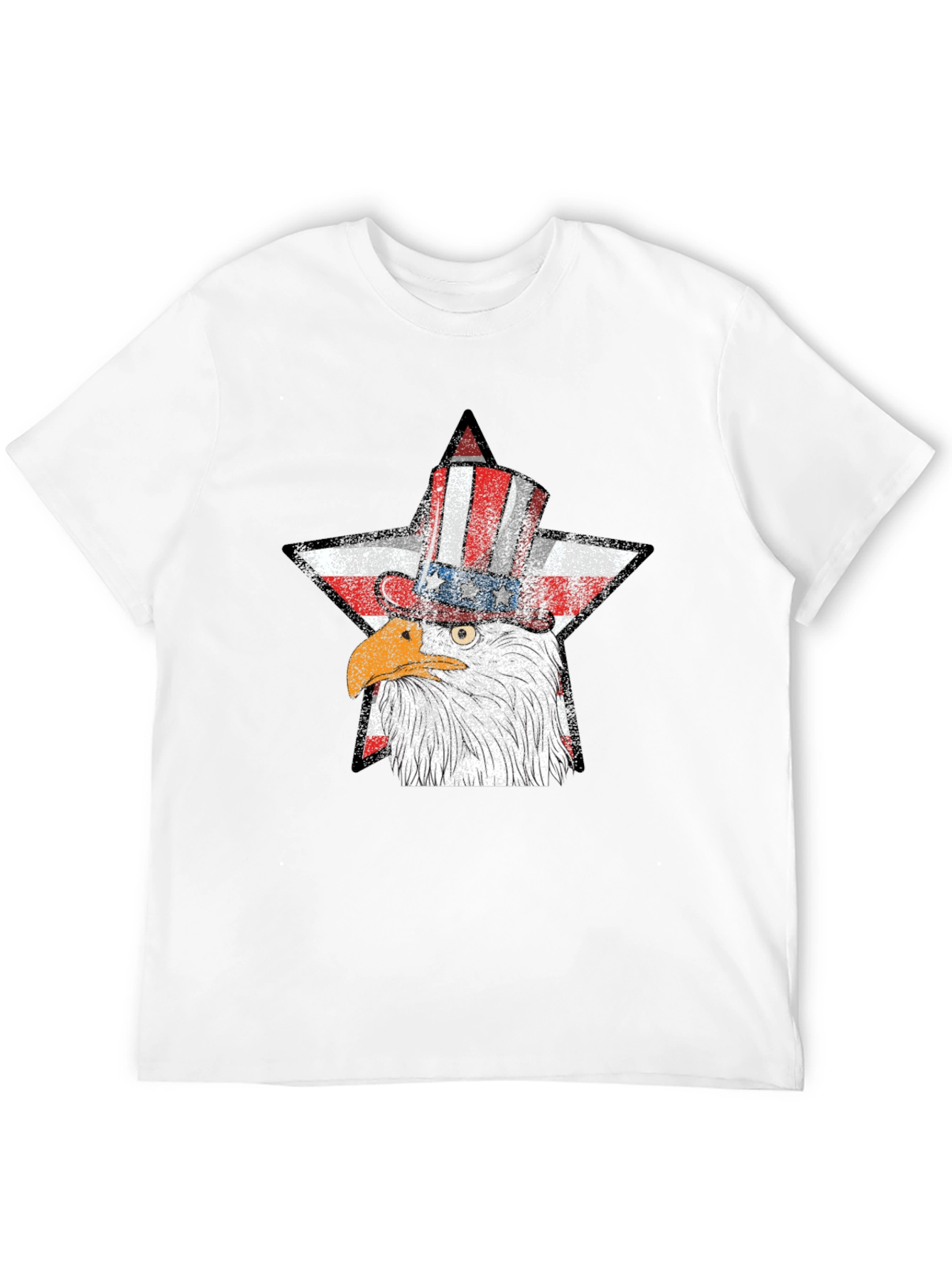 Patriotic Eagle USA Flag Star T-Shirt
