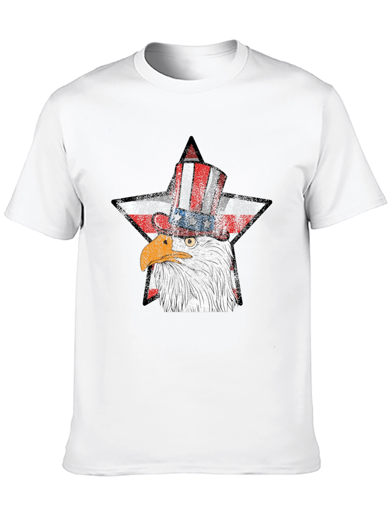 Patriotic Eagle USA Flag Star T-Shirt