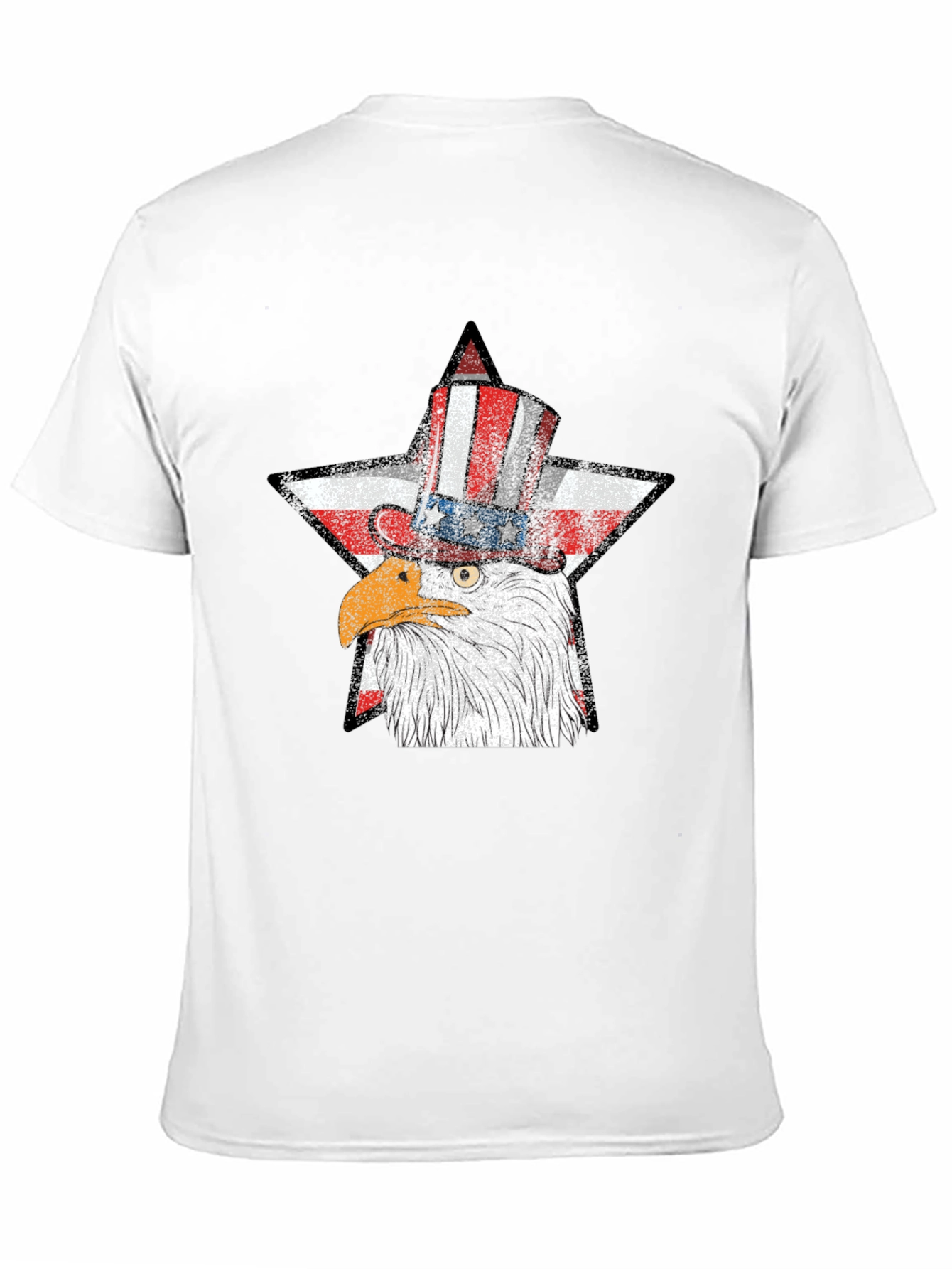 Patriotic Eagle USA Flag Star T-Shirt