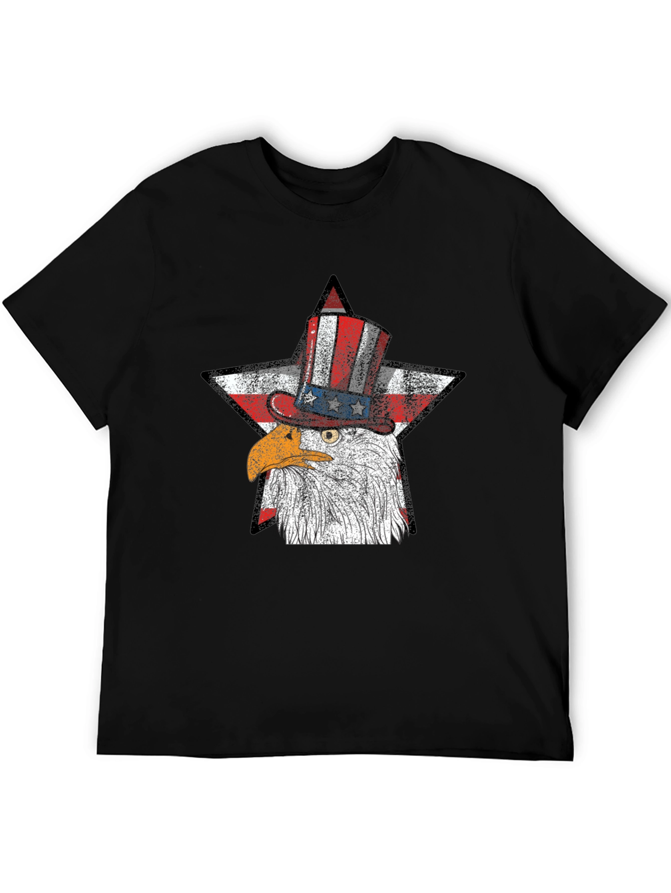 Patriotic Eagle USA Flag Star T-Shirt