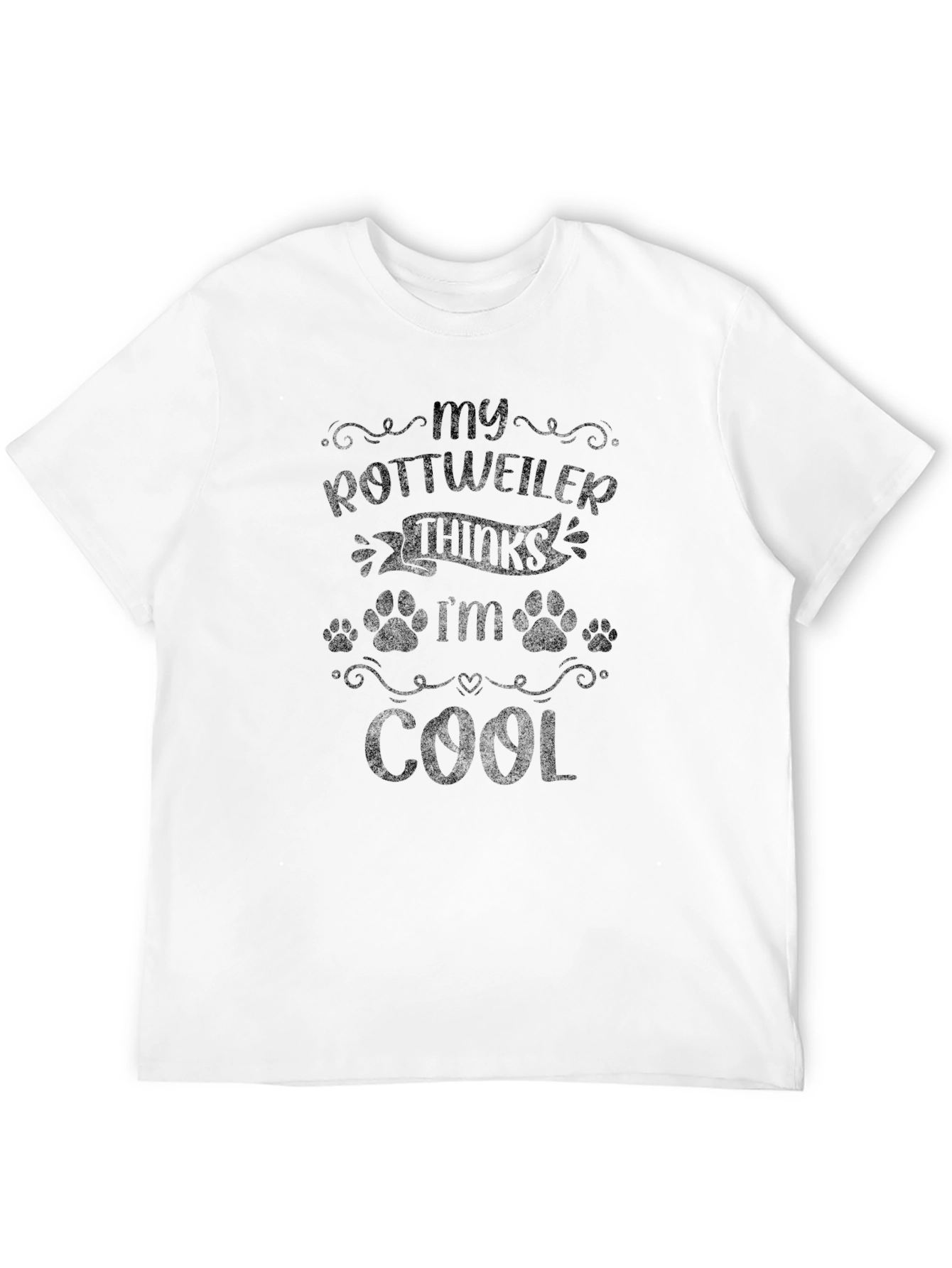 Rottweiler Thinks Im Cool Black Graphic Tee