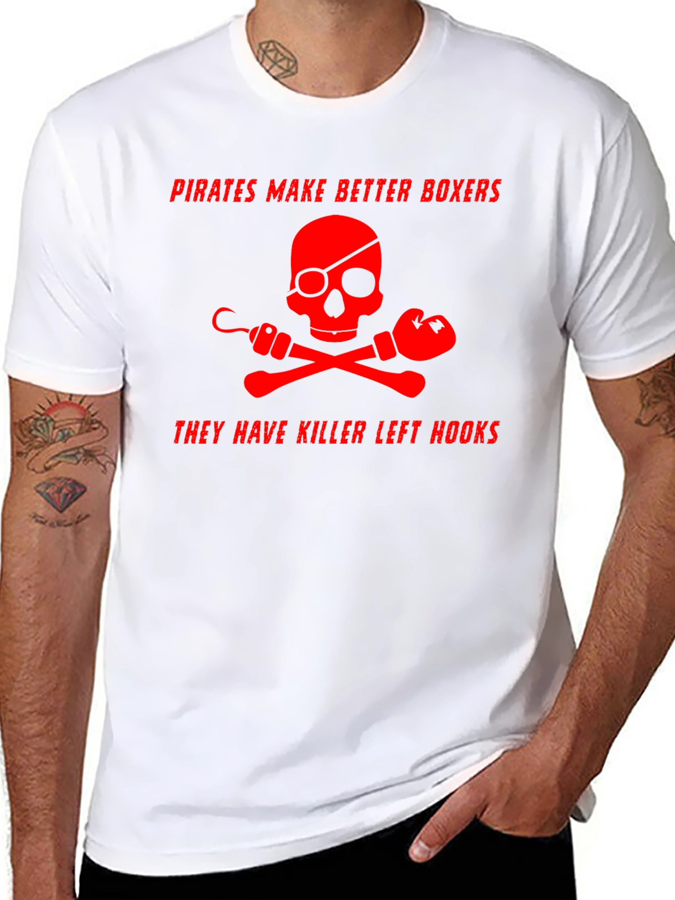 Pirates Make Better Boxers Graphic T-Shirt
