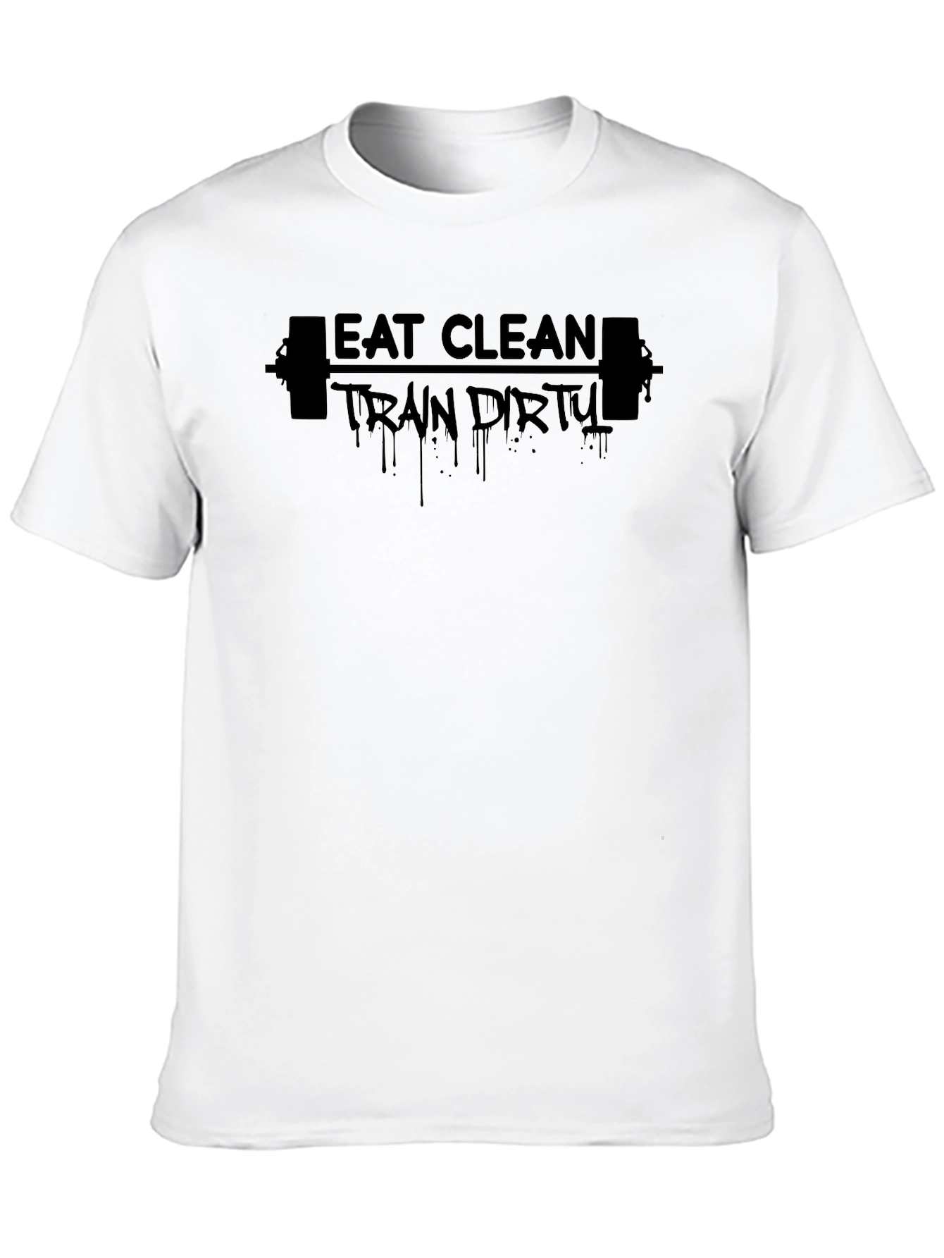 Eat Clean Train Dirty Black T-Shirt