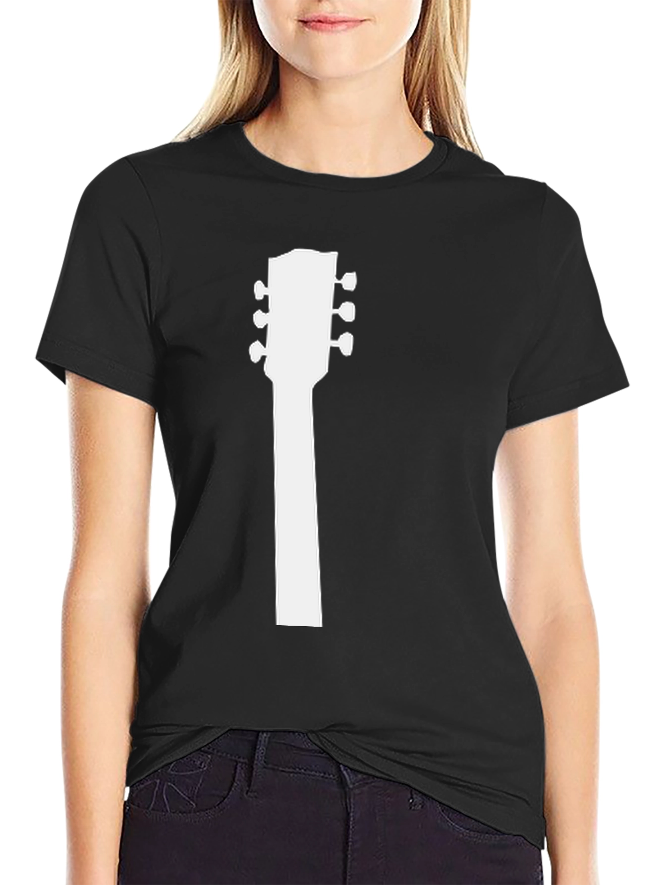 Guitar Headstock Tee - Rocker Music Shirt