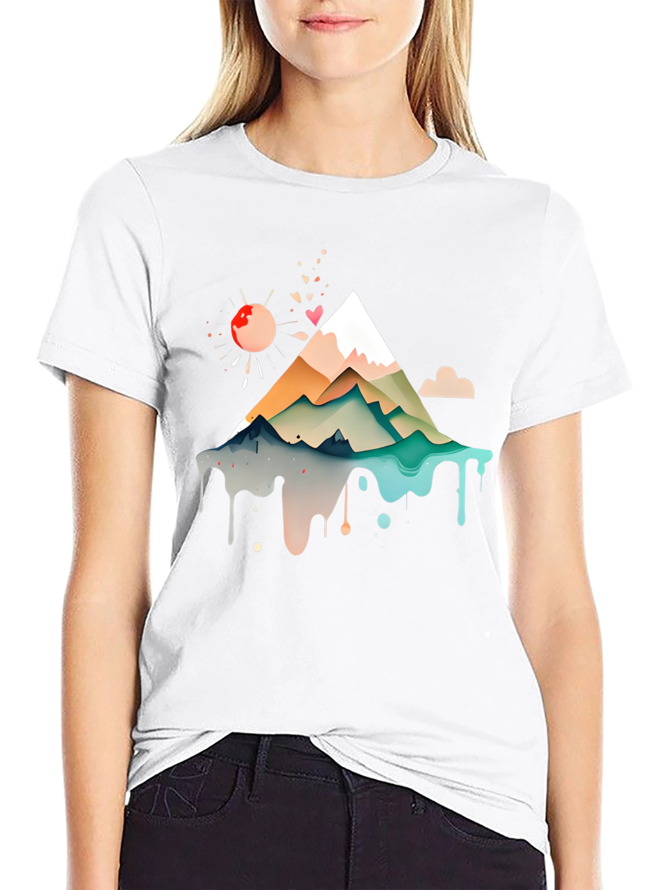 Mountain Graphic Print Tee