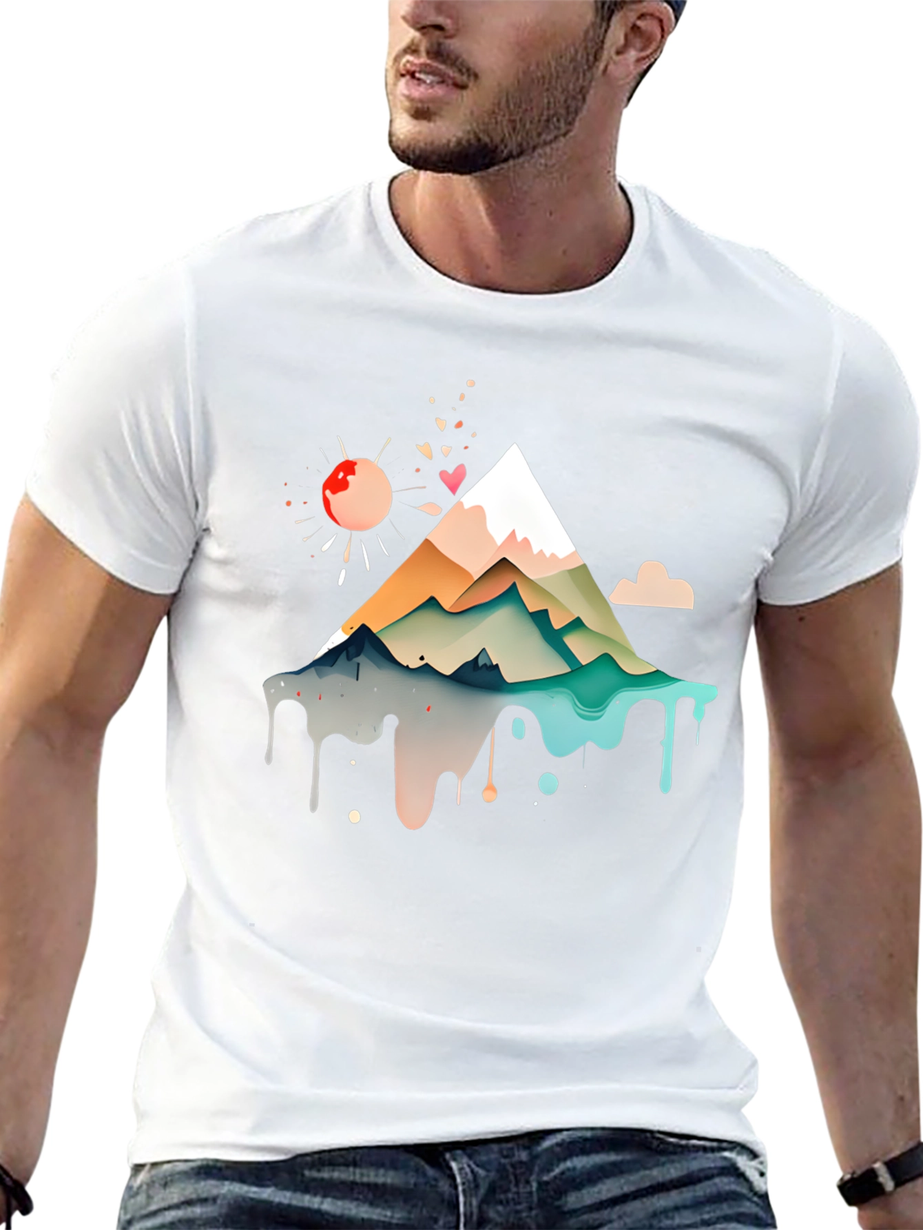 Mountain Graphic Print Tee