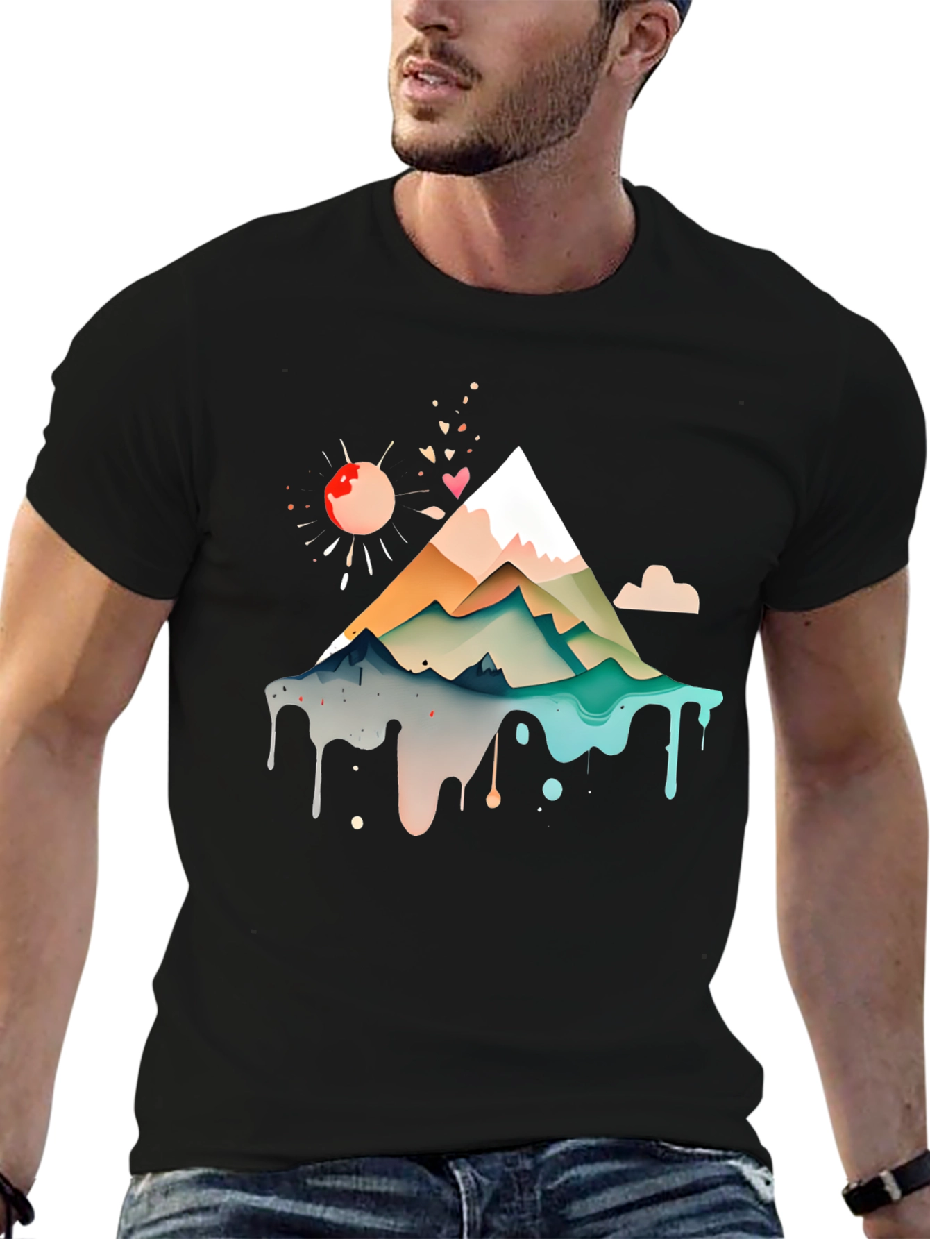 Mountain Graphic Print Tee