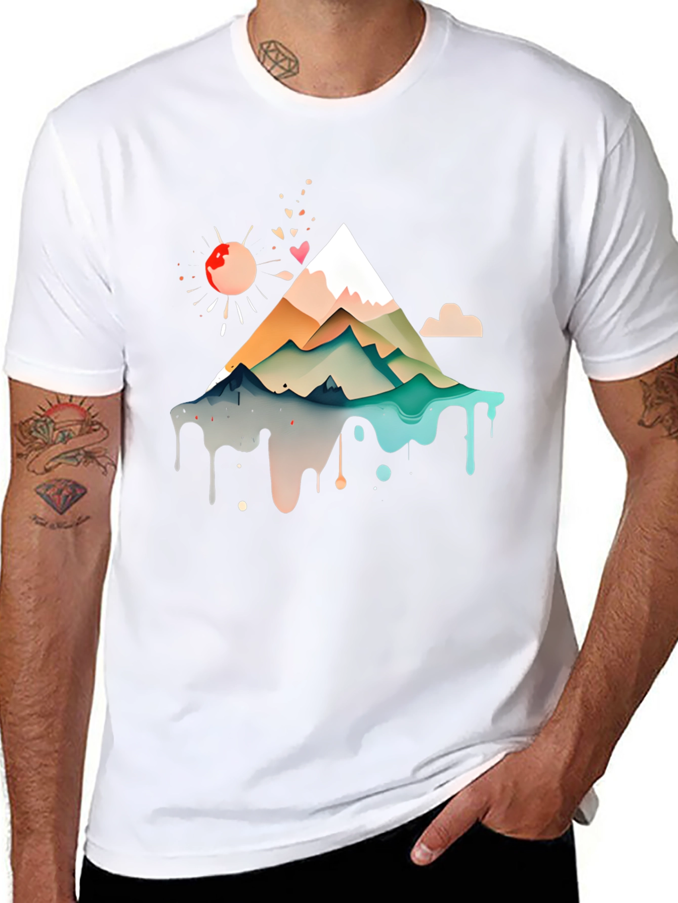 Mountain Graphic Print Tee