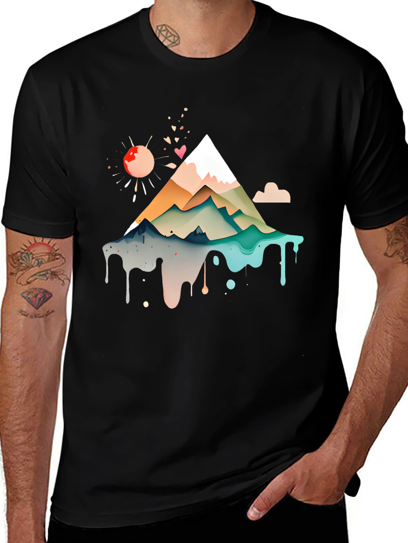 Mountain Graphic Print Tee