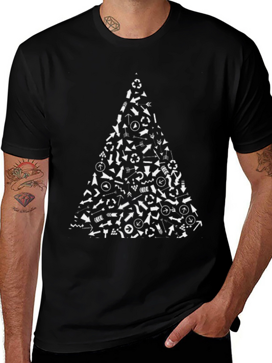 Arrow Christmas Tree Black T-Shirt