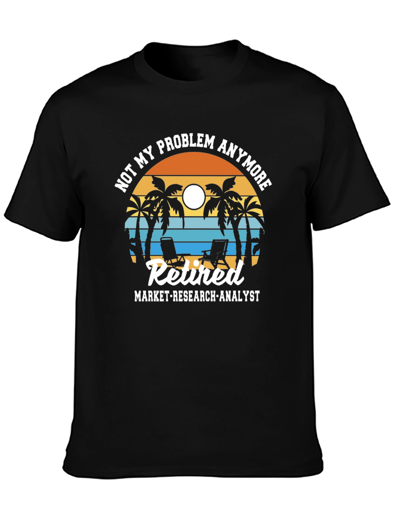 Retired Market Analyst Beach T-Shirt
