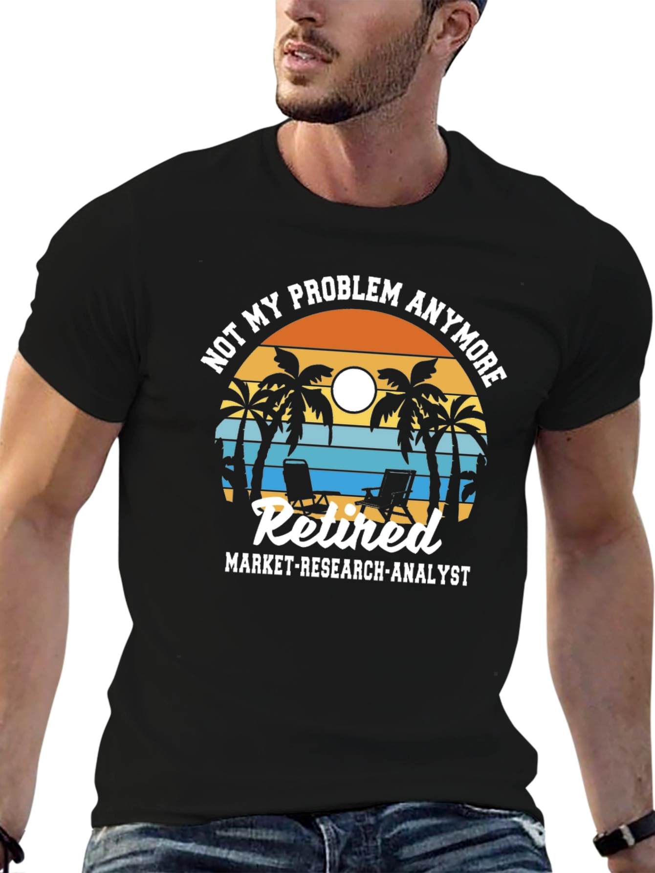 Retired Market Analyst Beach T-Shirt