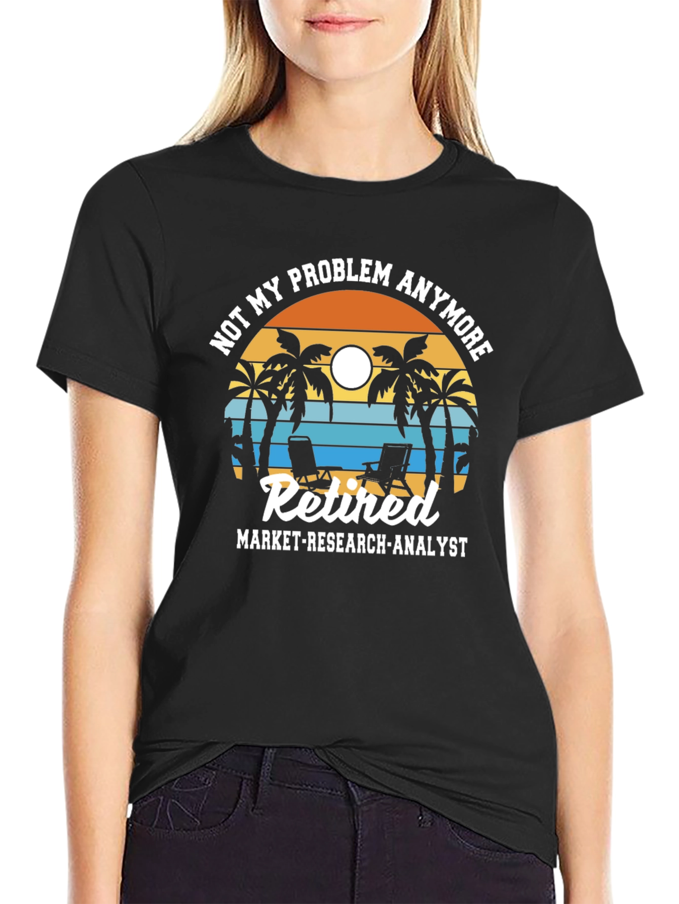 Retired Market Analyst Beach T-Shirt