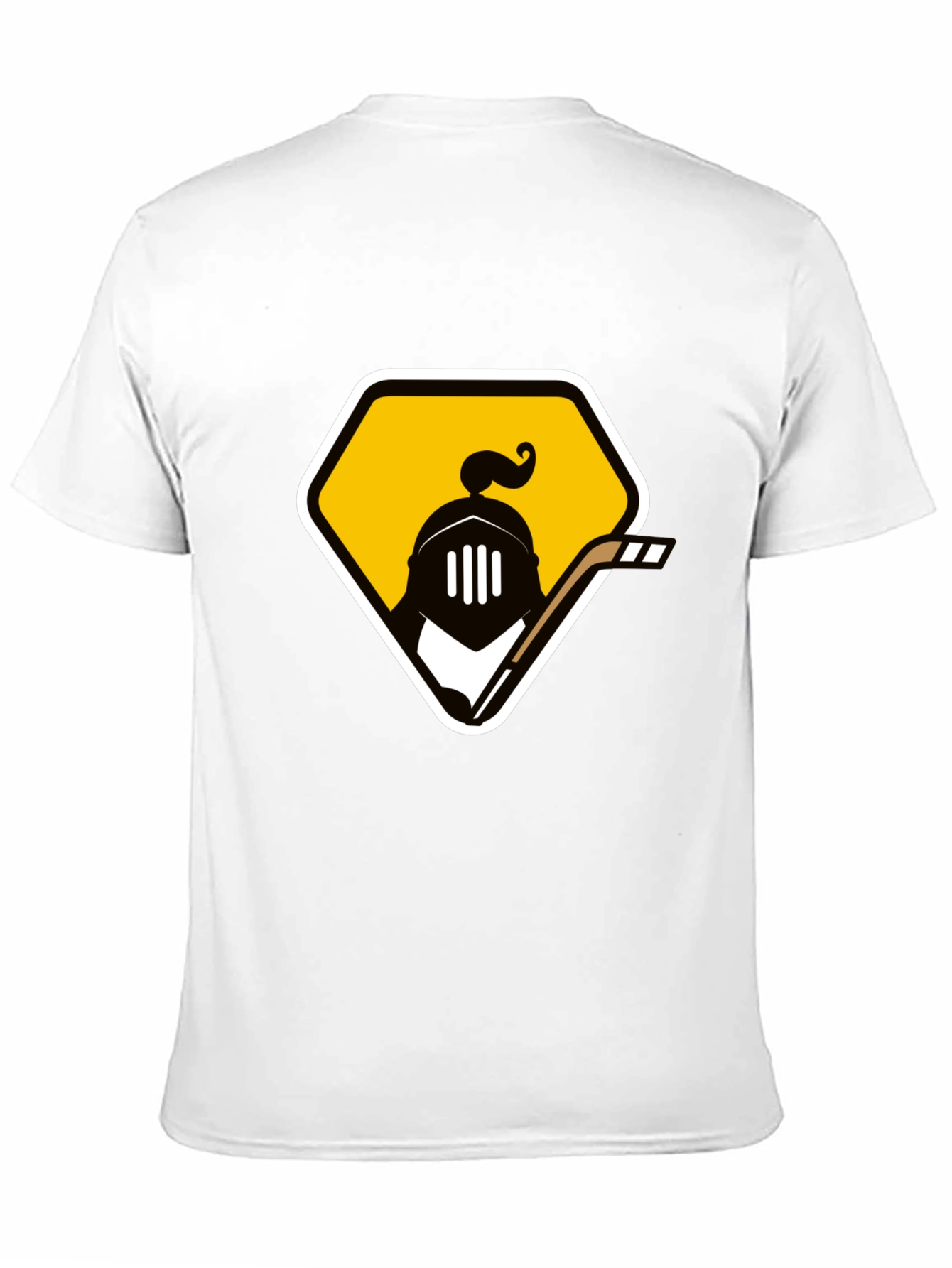 Knights Hockey Graphic Tee - Black Cotton T-Shirt