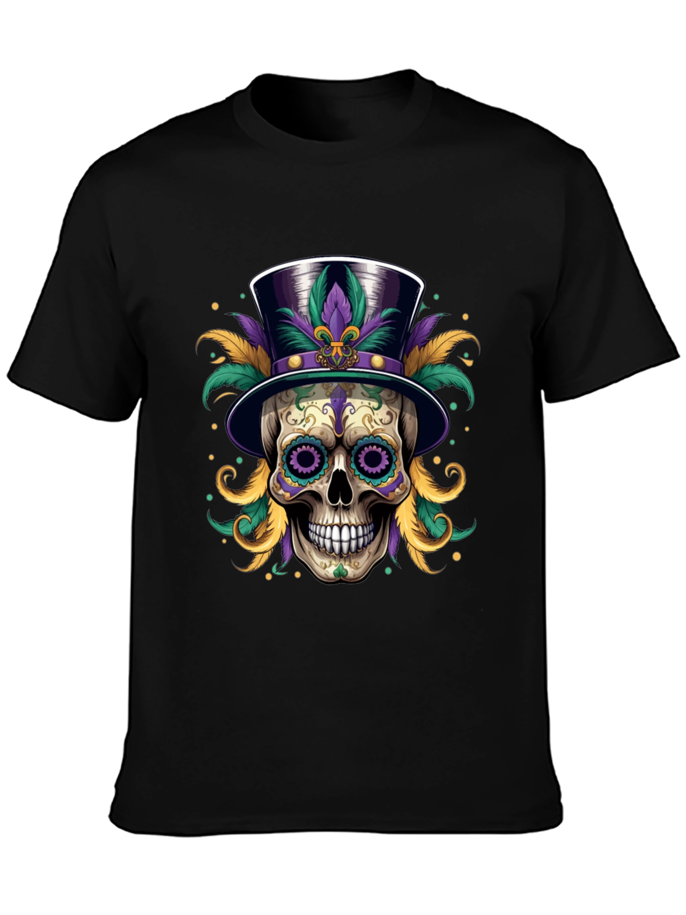 Mardi Gras Skull T-Shirt