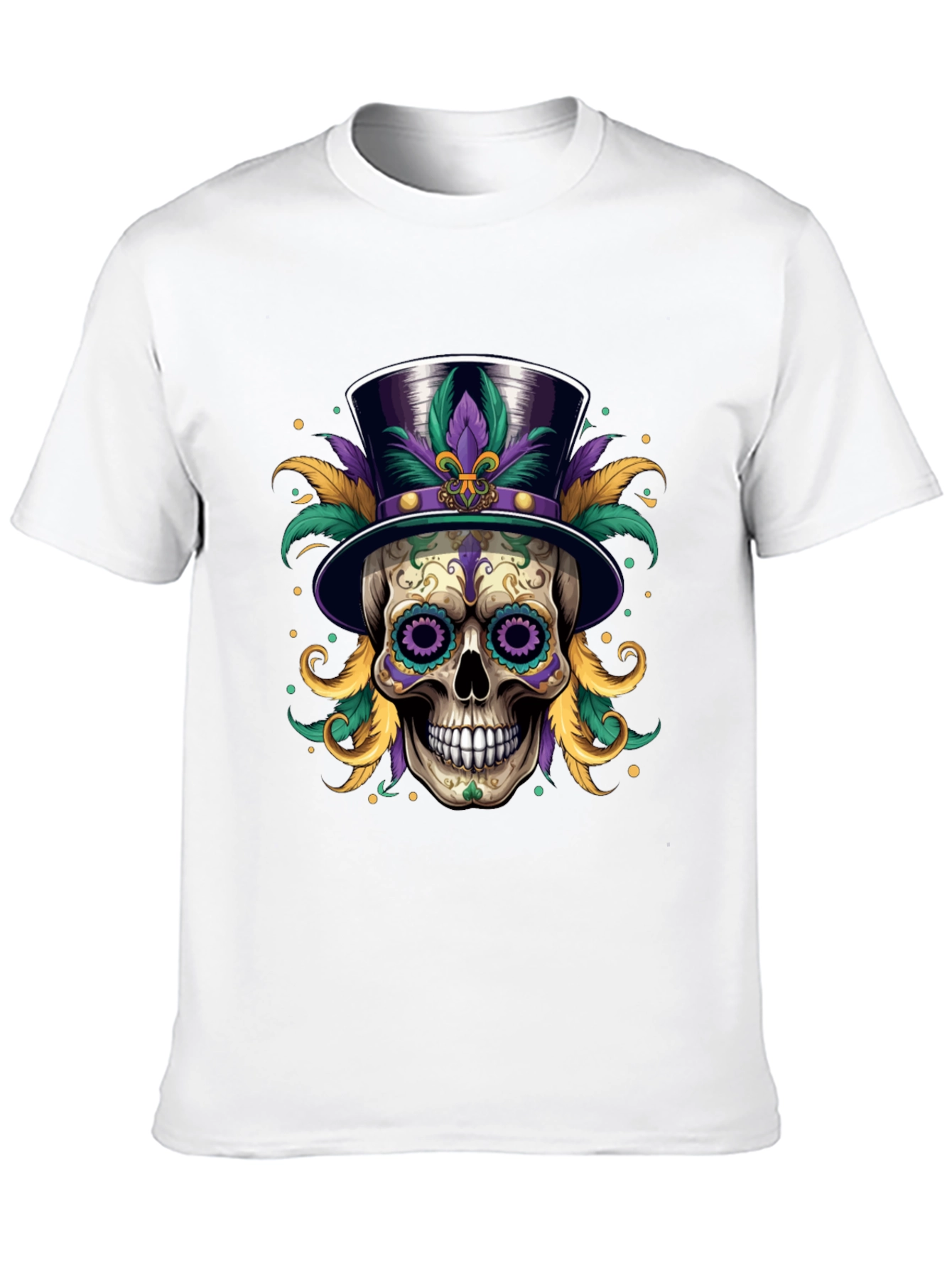 Mardi Gras Skull T-Shirt