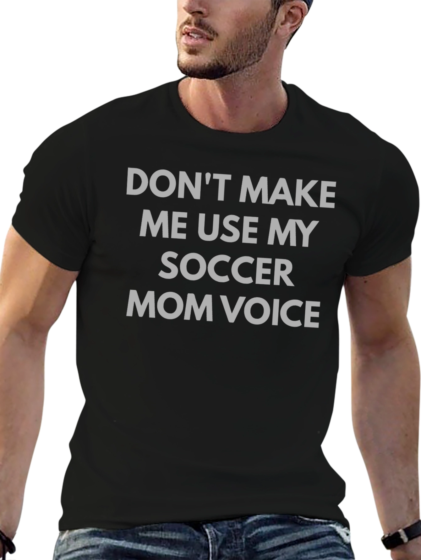 Funny Soccer Mom Voice Graphic Tee