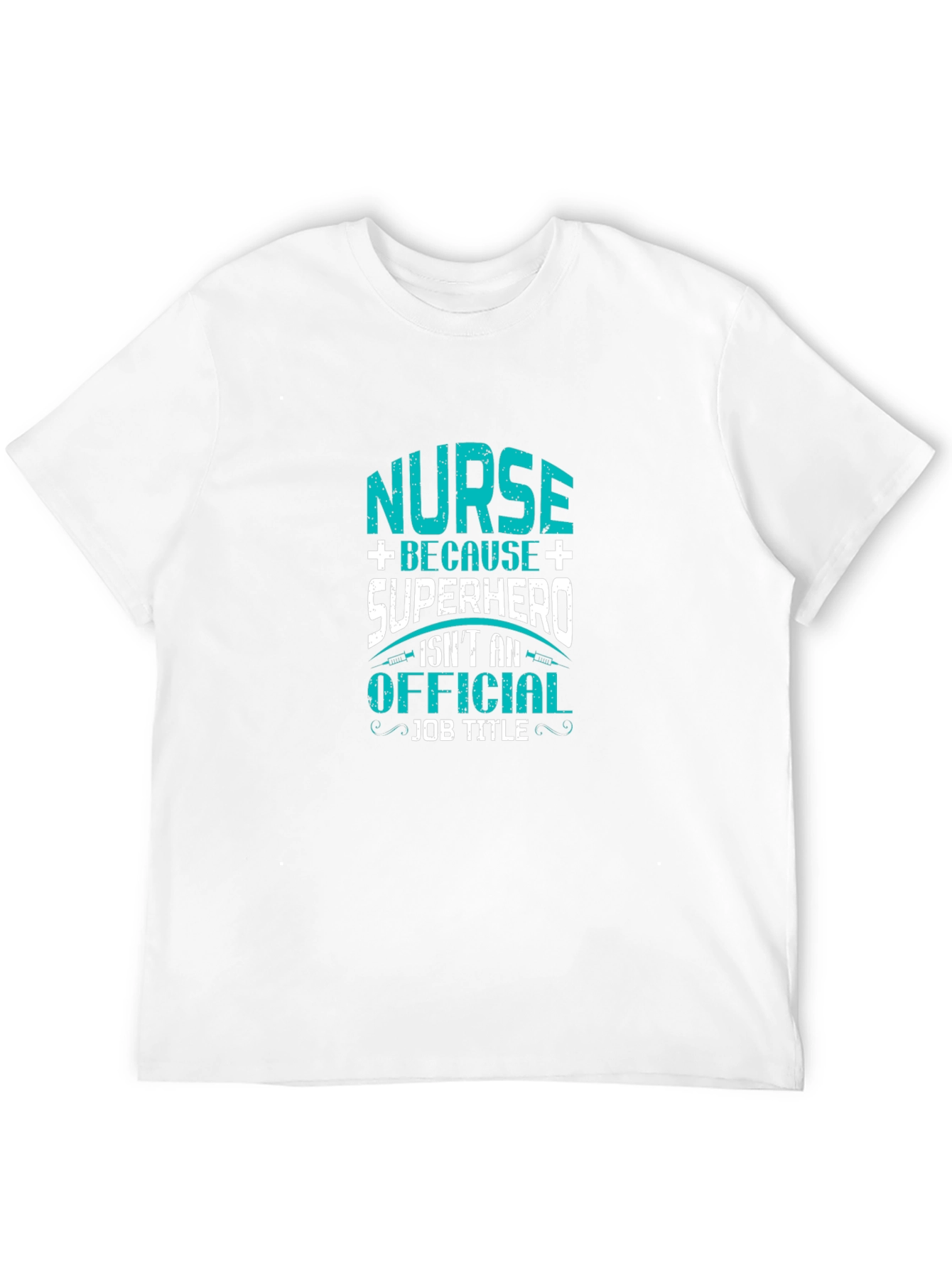 Nurse Superhero Graphic T-Shirt - Black Cotton Tee