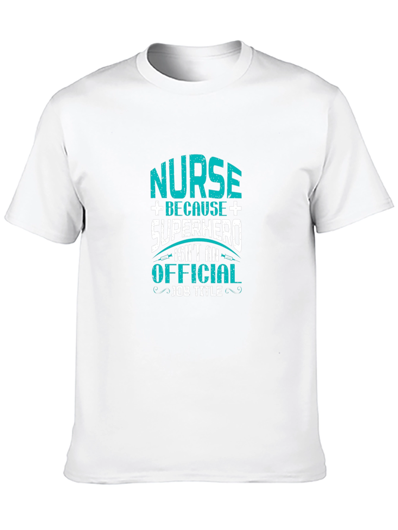 Nurse Superhero Graphic T-Shirt - Black Cotton Tee