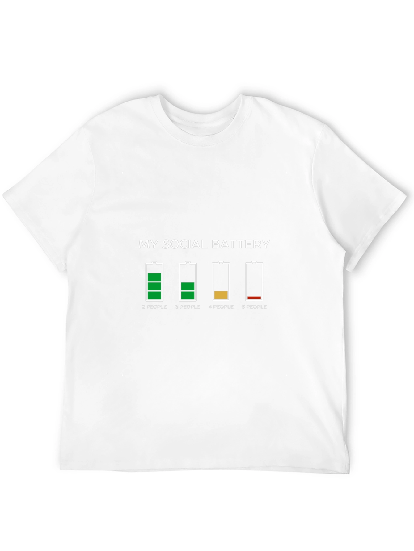 Social Battery Graphic Tee - Introvert Humor