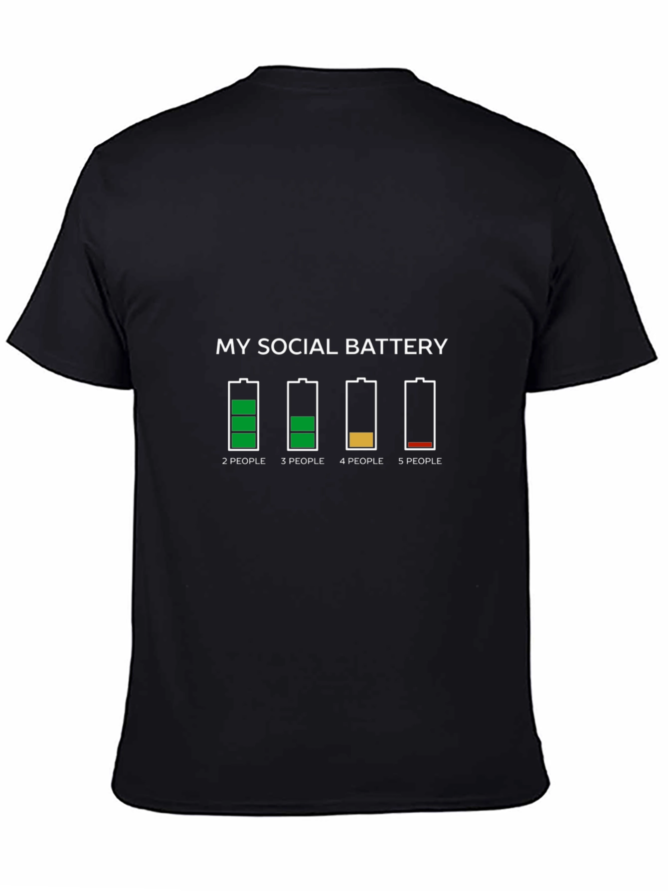 Social Battery Graphic Tee - Introvert Humor