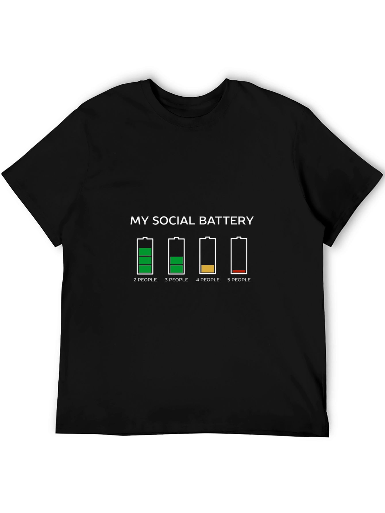 Social Battery Graphic Tee - Introvert Humor