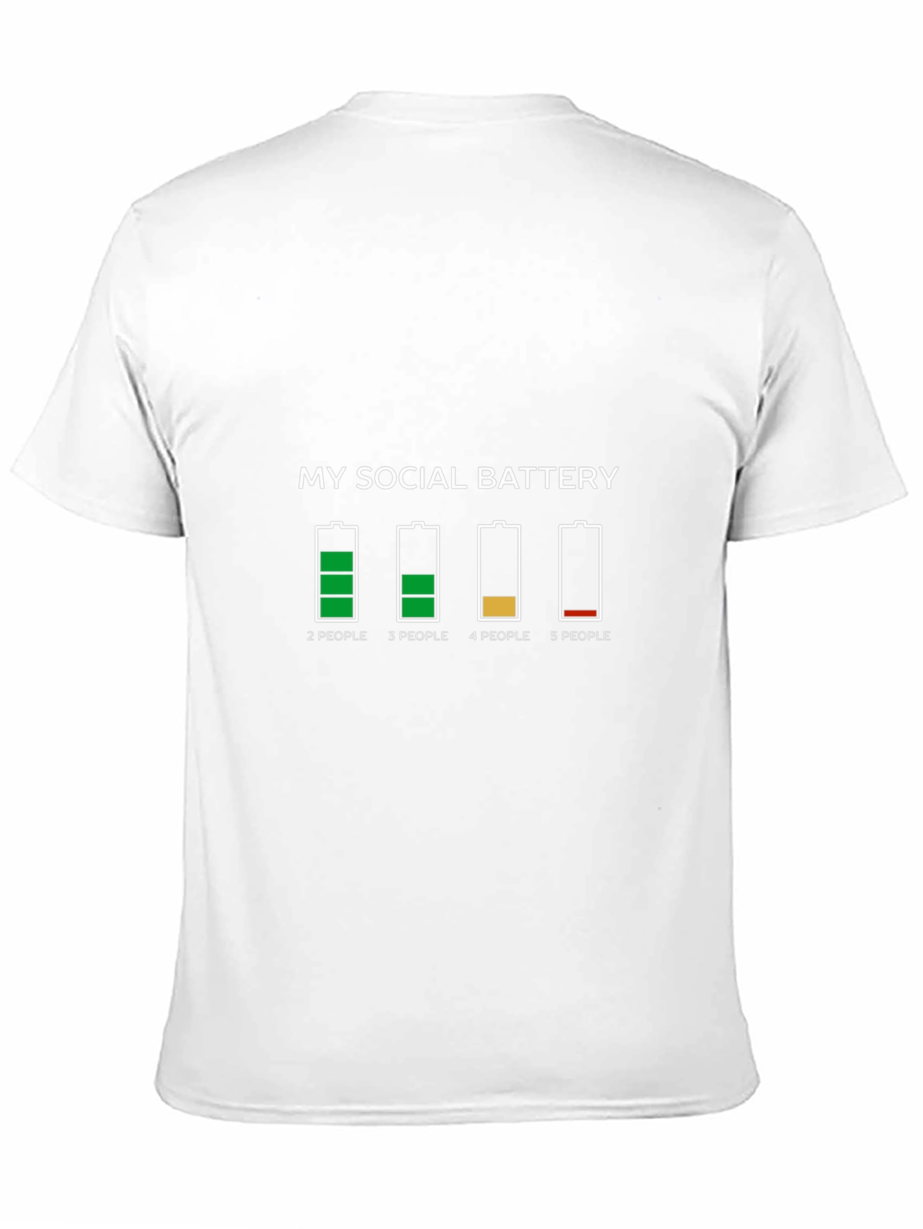 Social Battery Graphic Tee - Introvert Humor