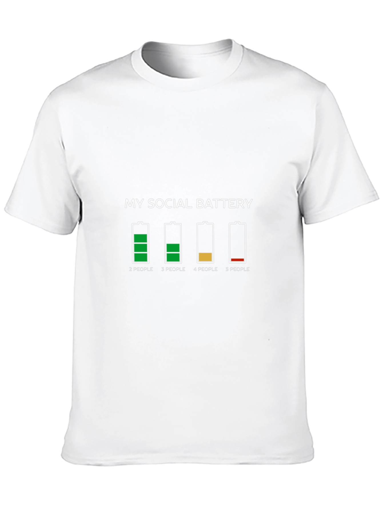 Social Battery Graphic Tee - Introvert Humor