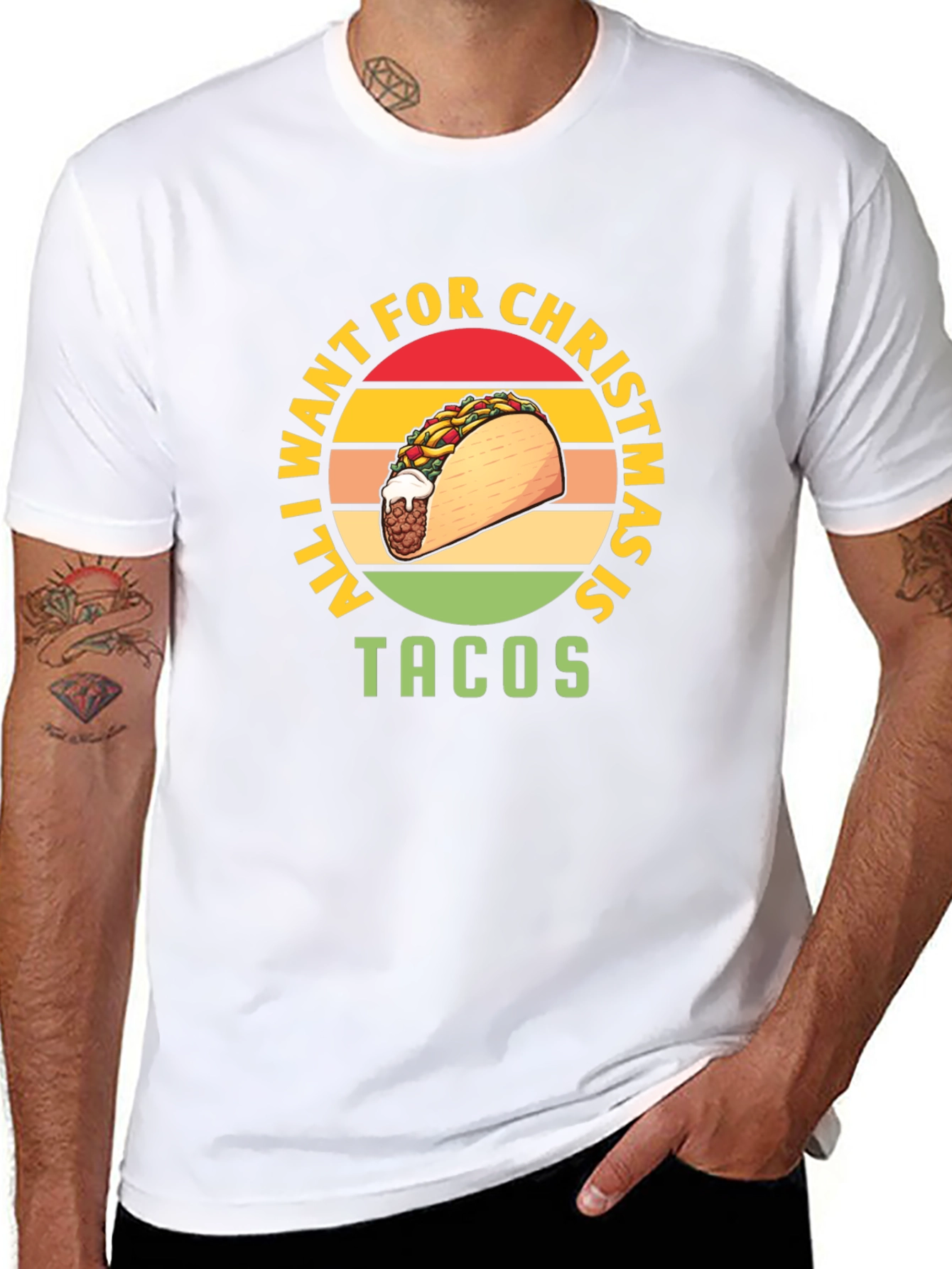 All I Want For Christmas Is Tacos T-Shirt