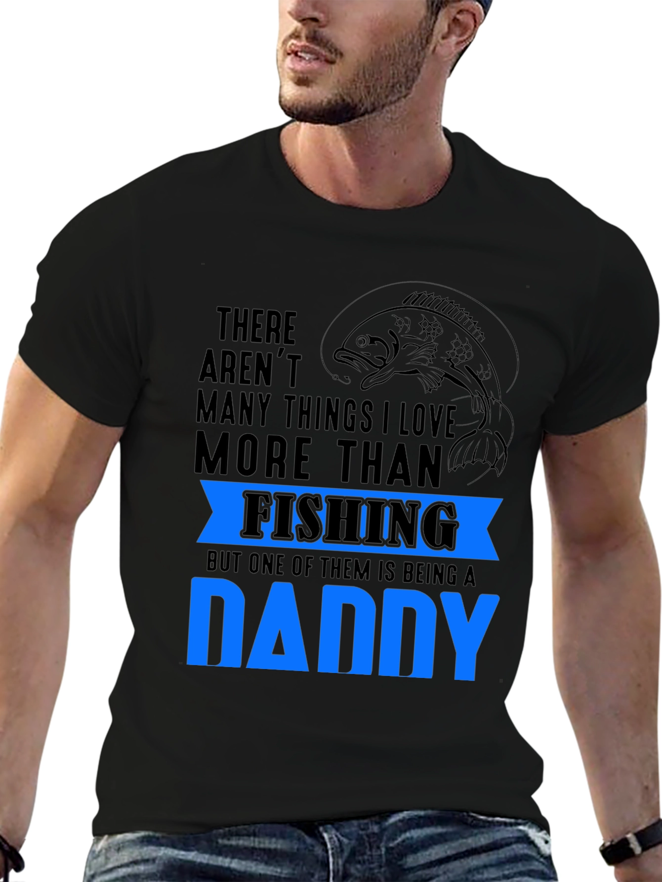Fishing Daddy T-Shirt: Love Fishing & Being A Dad