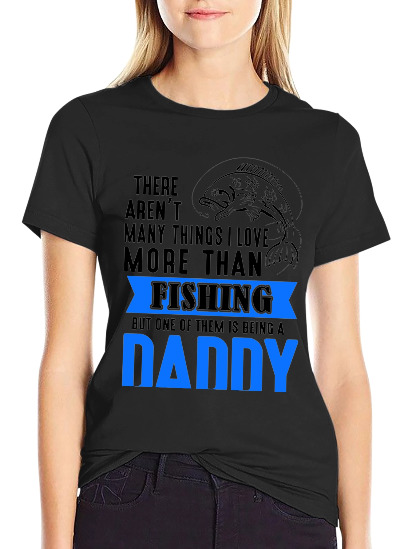 Fishing Daddy T-Shirt: Love Fishing & Being A Dad
