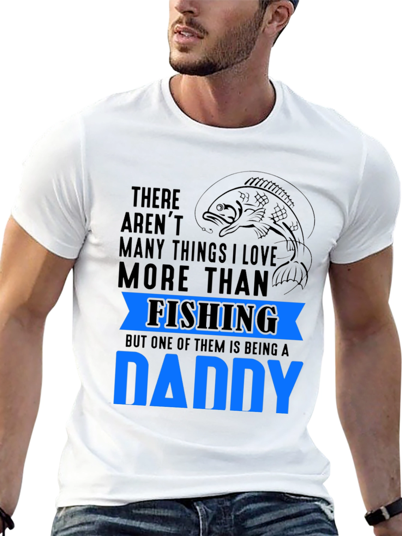 Fishing Daddy T-Shirt: Love Fishing & Being A Dad