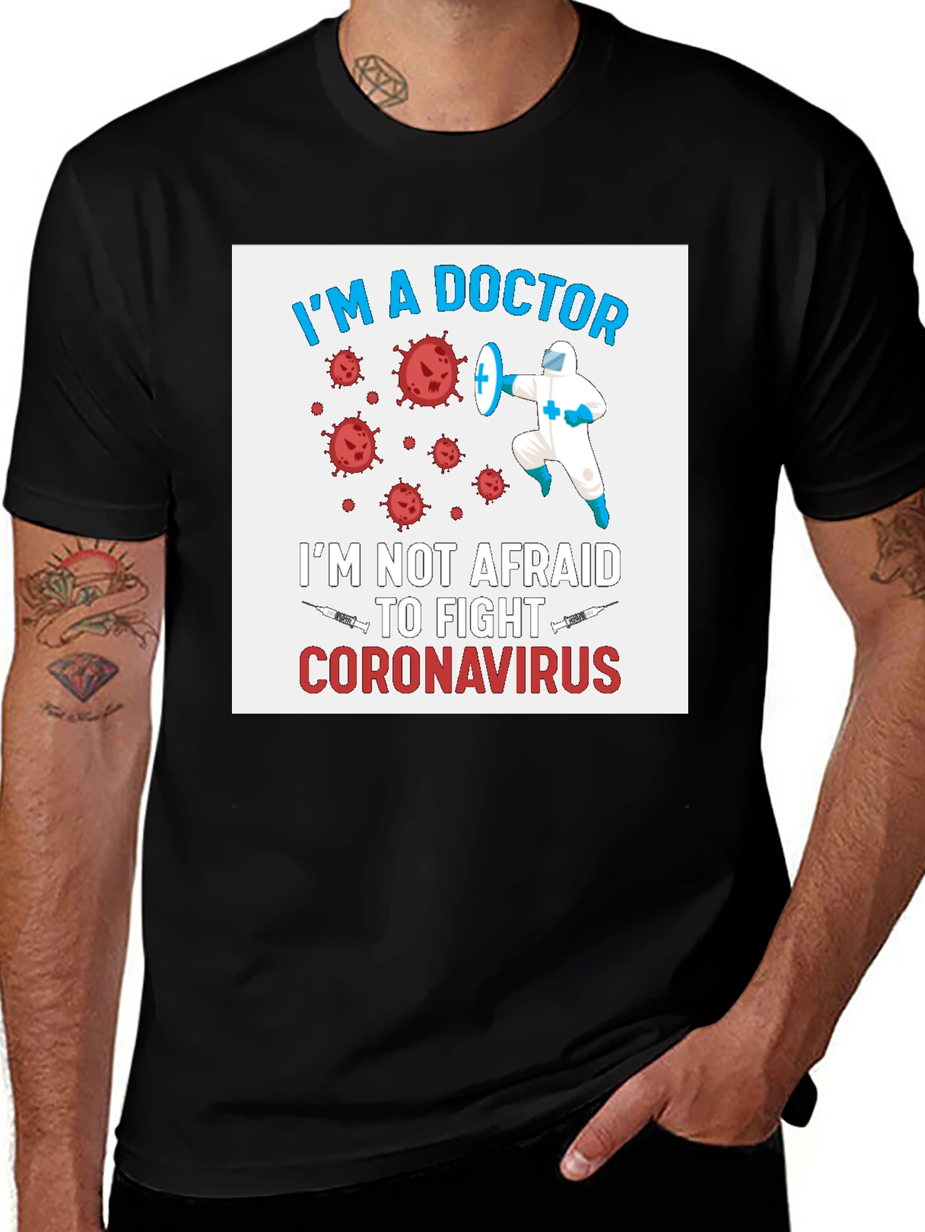 Doctor Coronavirus Fighter Graphic Tee