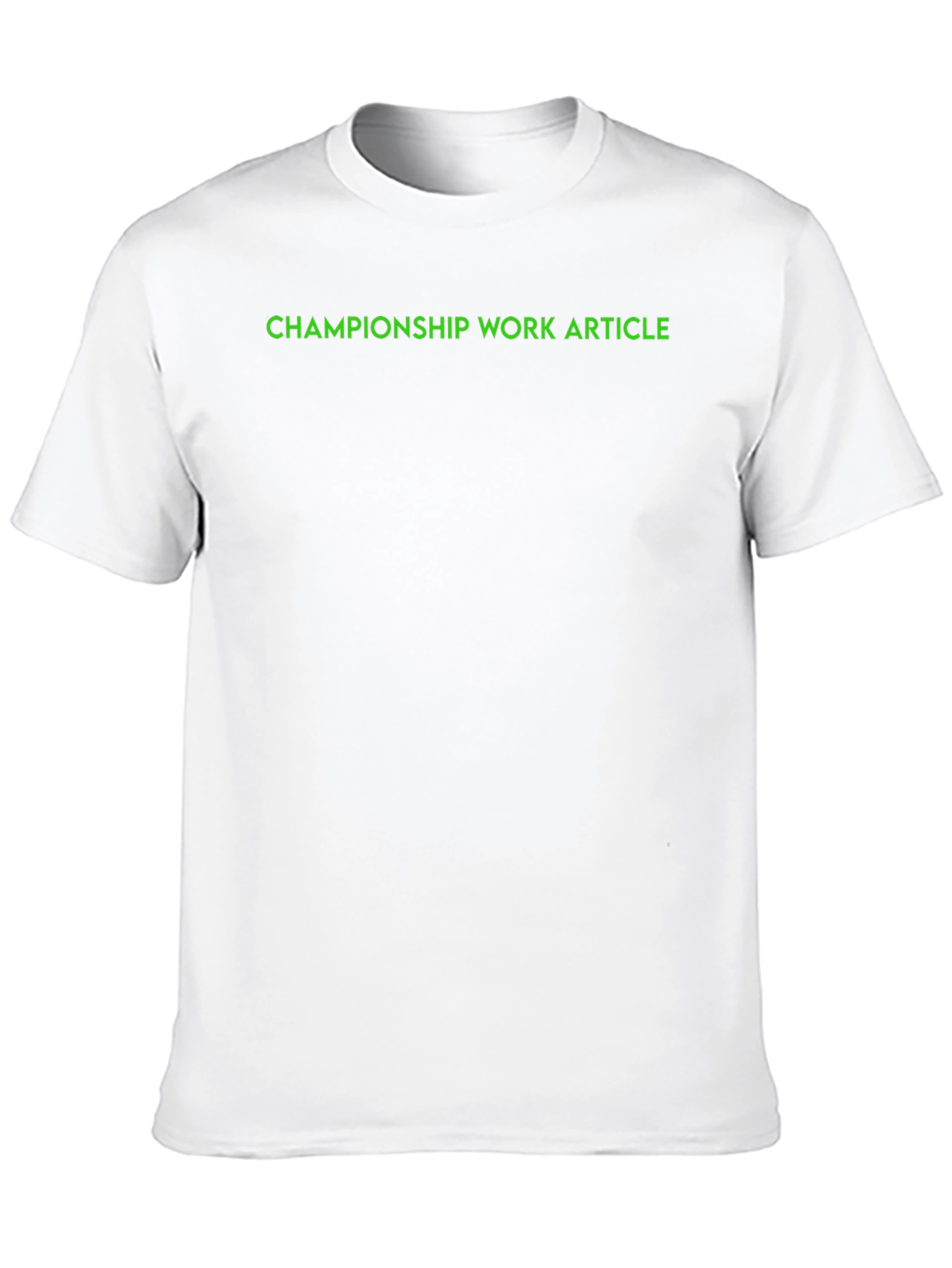 Championship Work Article Black T-Shirt