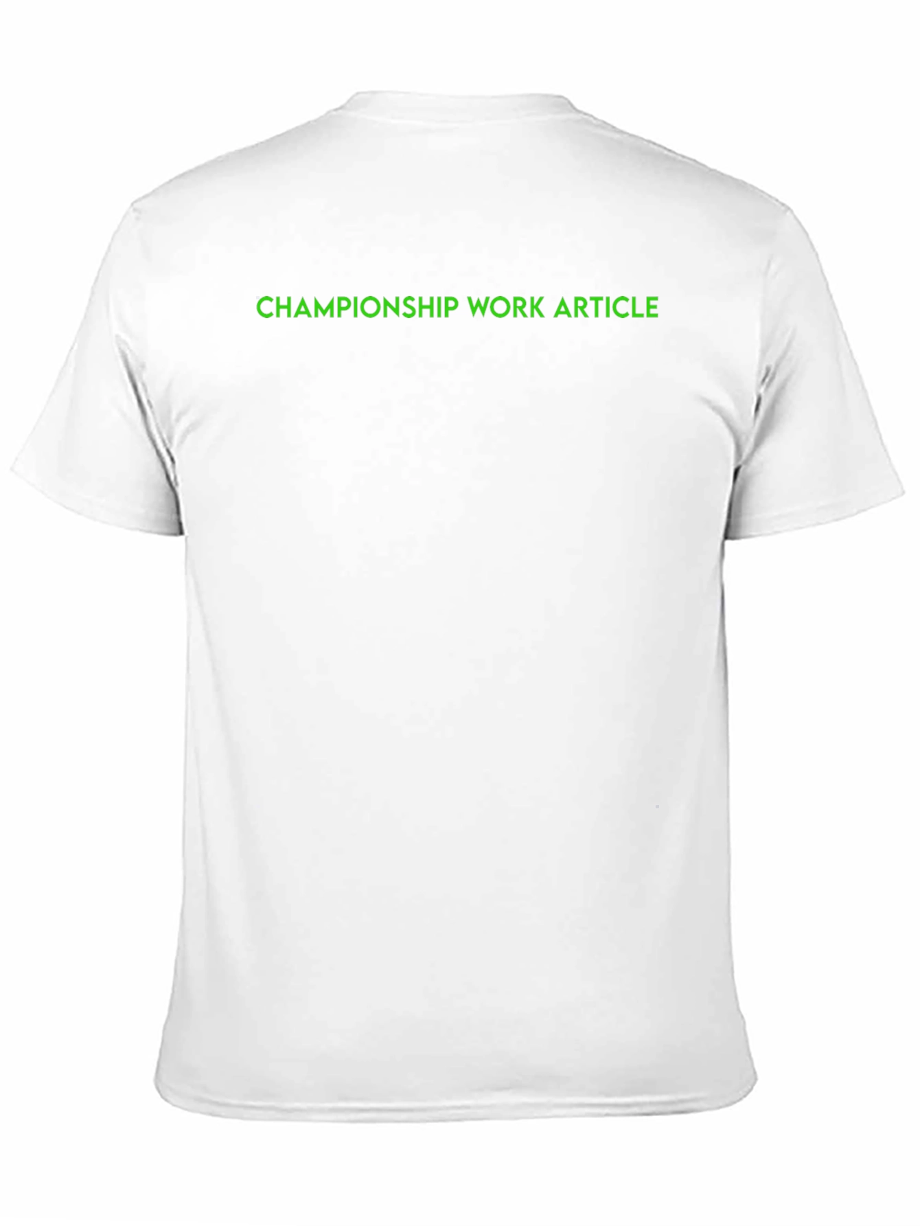 Championship Work Article Black T-Shirt