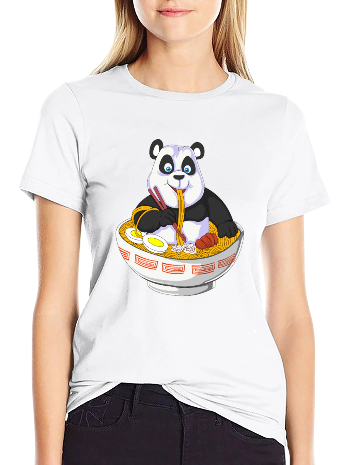 Ramen Panda T-Shirt - Unique Graphic Tee