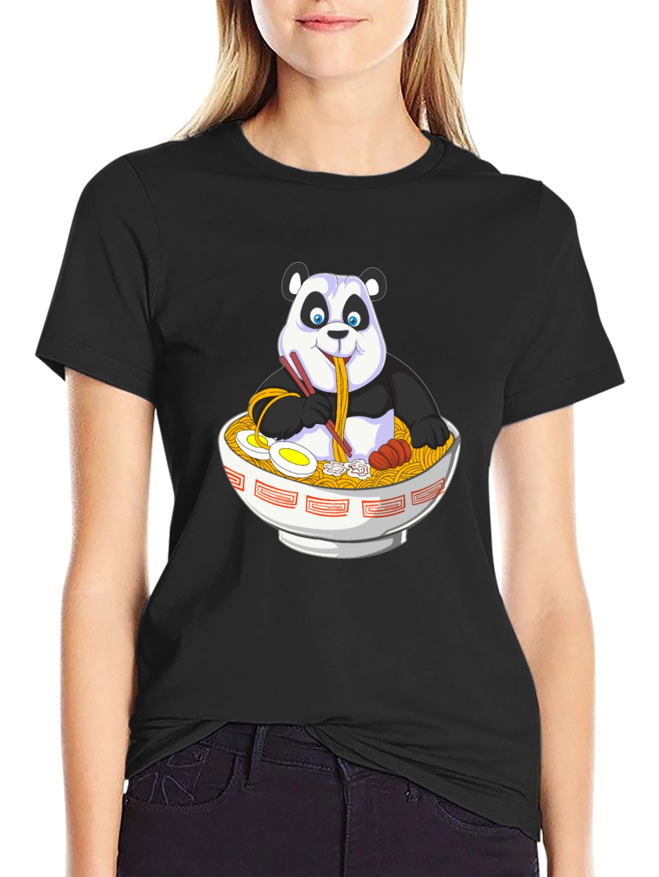 Ramen Panda T-Shirt - Unique Graphic Tee