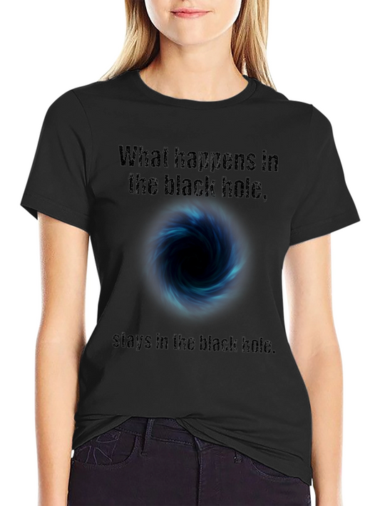 Black Hole Graphic Tee - Funny Space Humor Shirt